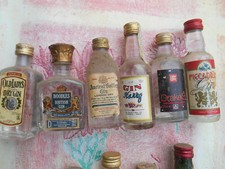 Lot 6 Mignonettes Ancienne Alcool Collection Bistrot gin boodles harry drakes