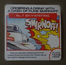 sous bock SMIRNOFF N°7 / collection rétro vintage occasion 