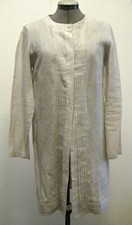 NITYA FRANCE Light Gray LINEN Long Top Jacket Lagenlook 40/ M