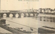 71 MACON general view les ponts les quais