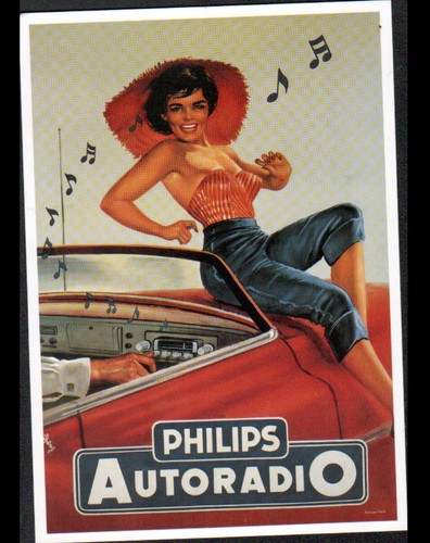 Woman pin with automobile - pin-up, /