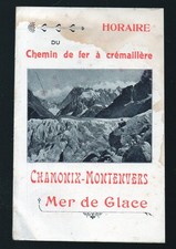 vieux papiers horaire Chamonix