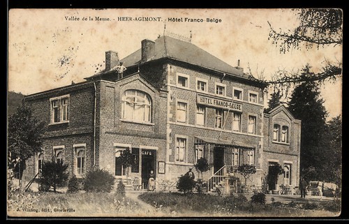Cpa heer agimont hôtel - heer-agimont,,