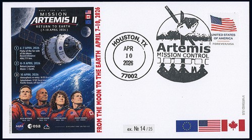 Fdc usa artemis retour - fdc,