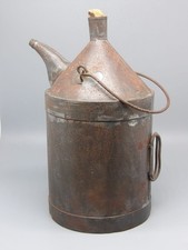 GROS BIDON BURETTE HUILE PETROLE DESIGN RETRO