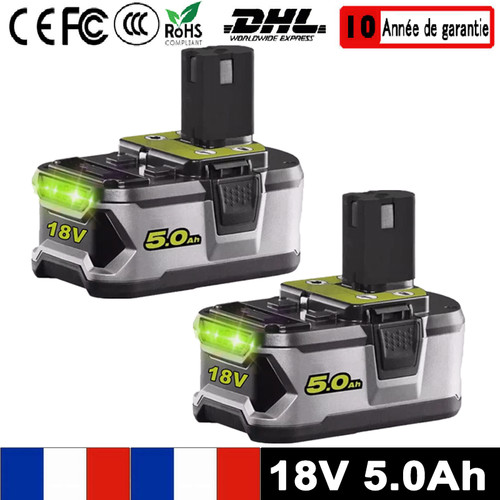 0ah pour ryobi batterie - 5,0ah,