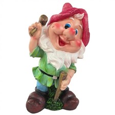 Nain de jardin résine chapeau