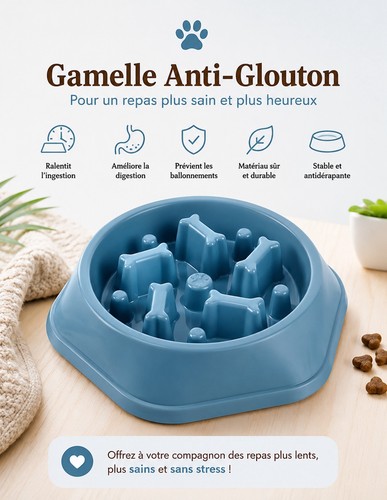 Gamelle anti glouton - gamelle,