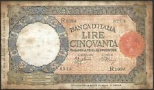 Italie - billet de 50 lire 23-08-1943 la louve ! P#66