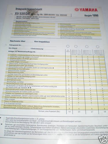 Inspektionsblatt service - inspektionsblatt, /