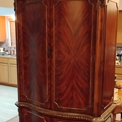 Traditional dark brown wood - traditional,