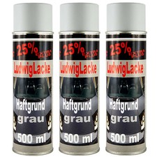 Primaire Grise 3 X 500Ml Spray Can Antirouille Apprêt Pour Peinture Automobile