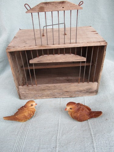 Ancienne petite cage oiseaux - cage,