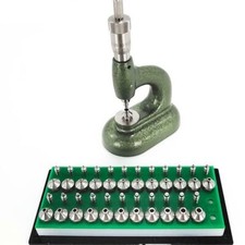 New Watchmaker's Jewelling Tool with Micrometric Screw and Pump Pusher Anvil