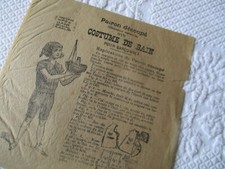 Vintage Fashion National 1904 Boy's Cut Out Swimsuit Pattern