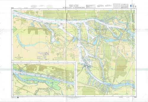 Carte maritime elbe - de, l'elbe