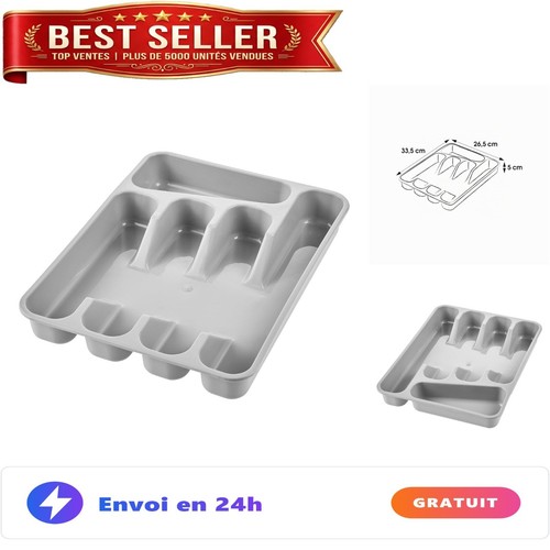 Range couverts compartiments - 5,