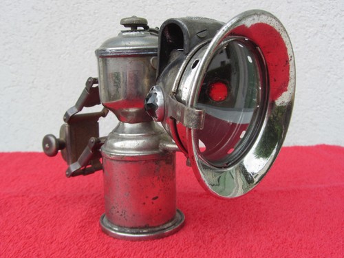 Lampe carbure vélo cyclo