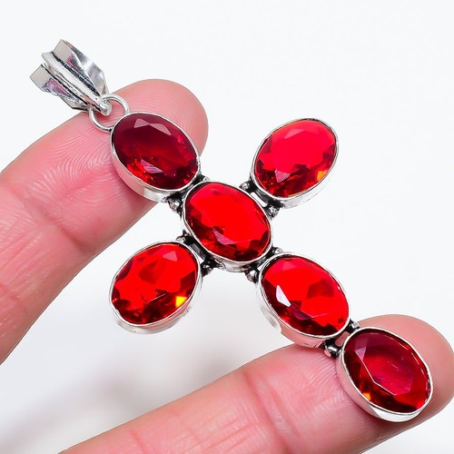 Pendentif croix argent - pendentif, en