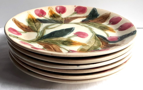 Lot assiettes barbotines - assiettes,