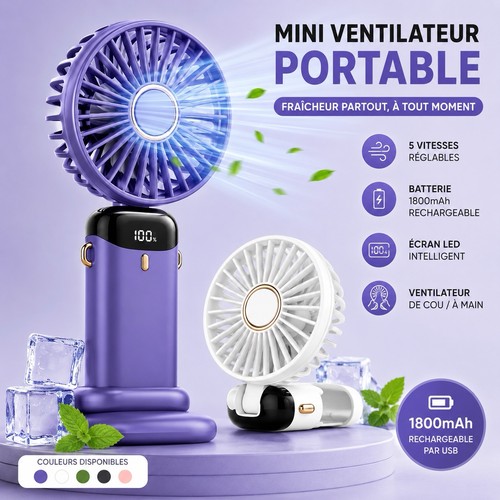 Mini ventilateur portable usb - mini,