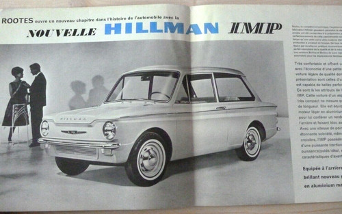 Hillman imp rootes - hillman, catalogue