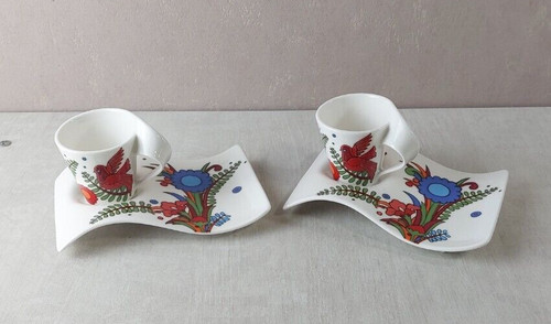 Lot tasses 2 - 2, sous