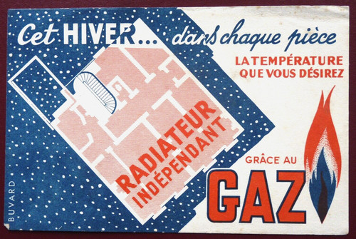 Buvard radiateur gaz cet - -,