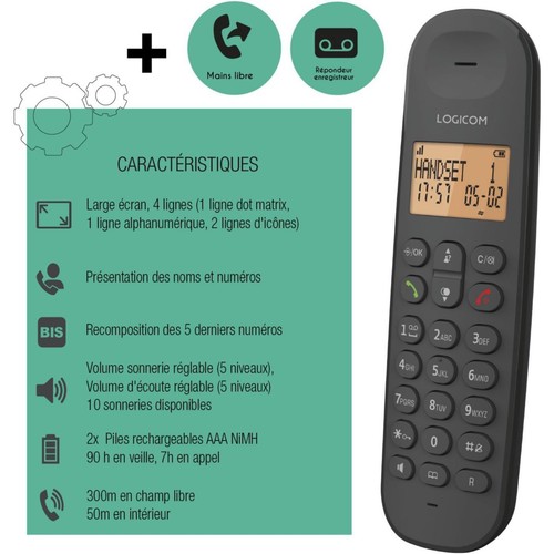 Téléphone sans fil - , logicom