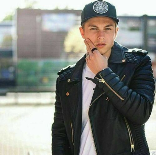 Veste mode cuir noir - la,