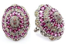 Majestic Crafted Dignitary Ring - 925 Silver, Garnet, Yellow Sapphire
