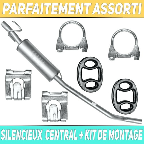 Pot échappement central - pot,