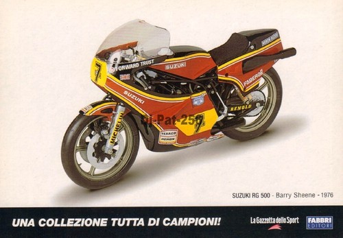 Carte postale moto suzuki rg - moto,
