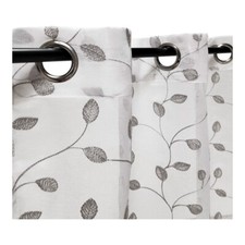 Voilage à œillets, blanc et