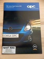 Opel Corsa D OPC product information internal brochure from 2007 brochure very rare
