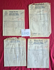 N°11310 / Chocolat DELESPAUL-HAVEZ / 4 invoices 1952-1954