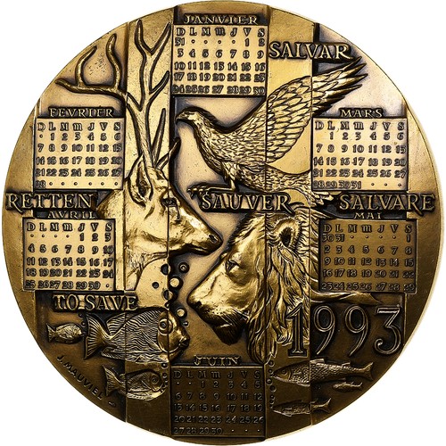 France médaille calendrier - france,, médaille,