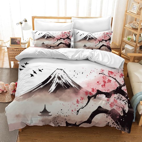 Parure lit motif fleurs - au,
