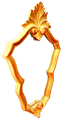 Petit miroir venitien bois - miroir,