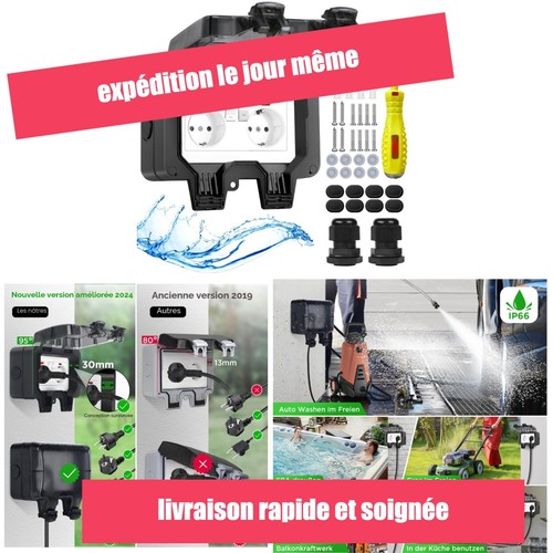 Prise extérieure étanche