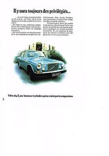 PUBLICITE  1974   VOLVO   164E