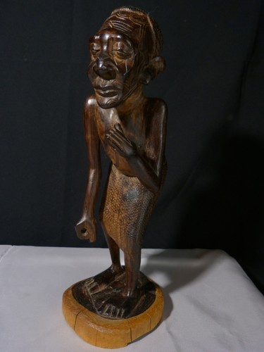 Sculpture statue africaine - , en
