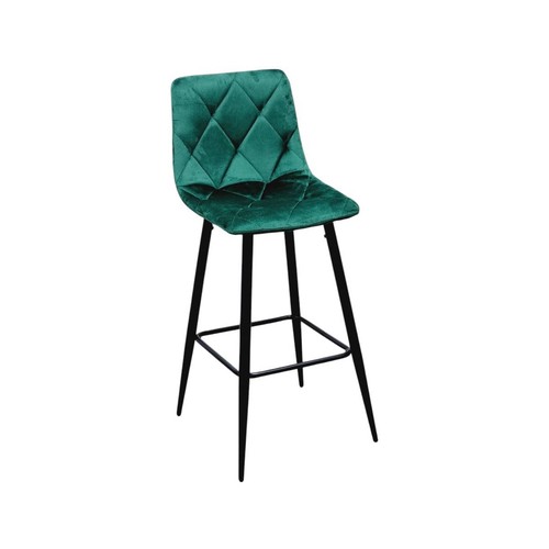 Tabouret velours vert - velours,