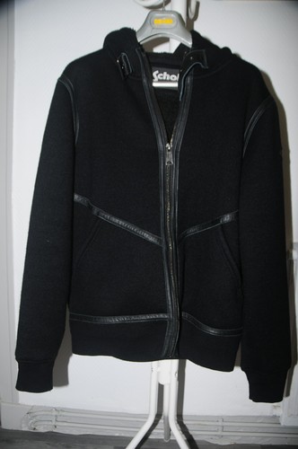 Blouson schott laine cuir - blouson,