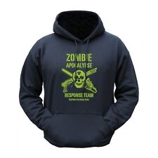 Hommes Zombie Apocalypse Extérieur Capuche Pull Noir