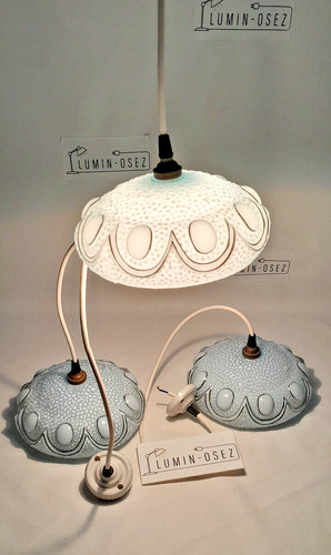 Suspension opaline bleu - 1,