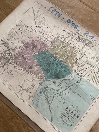 Carte dijon xixeme côte - carte,