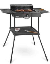 Barbecue Electrique sur Pieds Grill de Table Plancha Cuisson BBQ 200W Sans Fumée