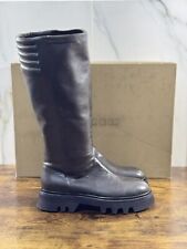 Pomme D’or Boot Boot Women Leather Grey Luxury Handmade Woman Vibram 40