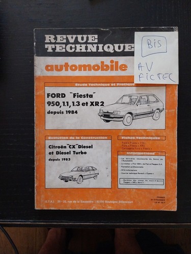 Revue technique ford fiesta - revue,